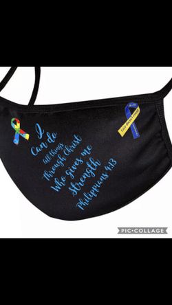 Face mask Christan verse Philippians 4:13