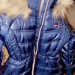 Tommy Hilfiger Navy Blue Girls Size 4T Coat