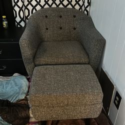 Chair and ottoman
