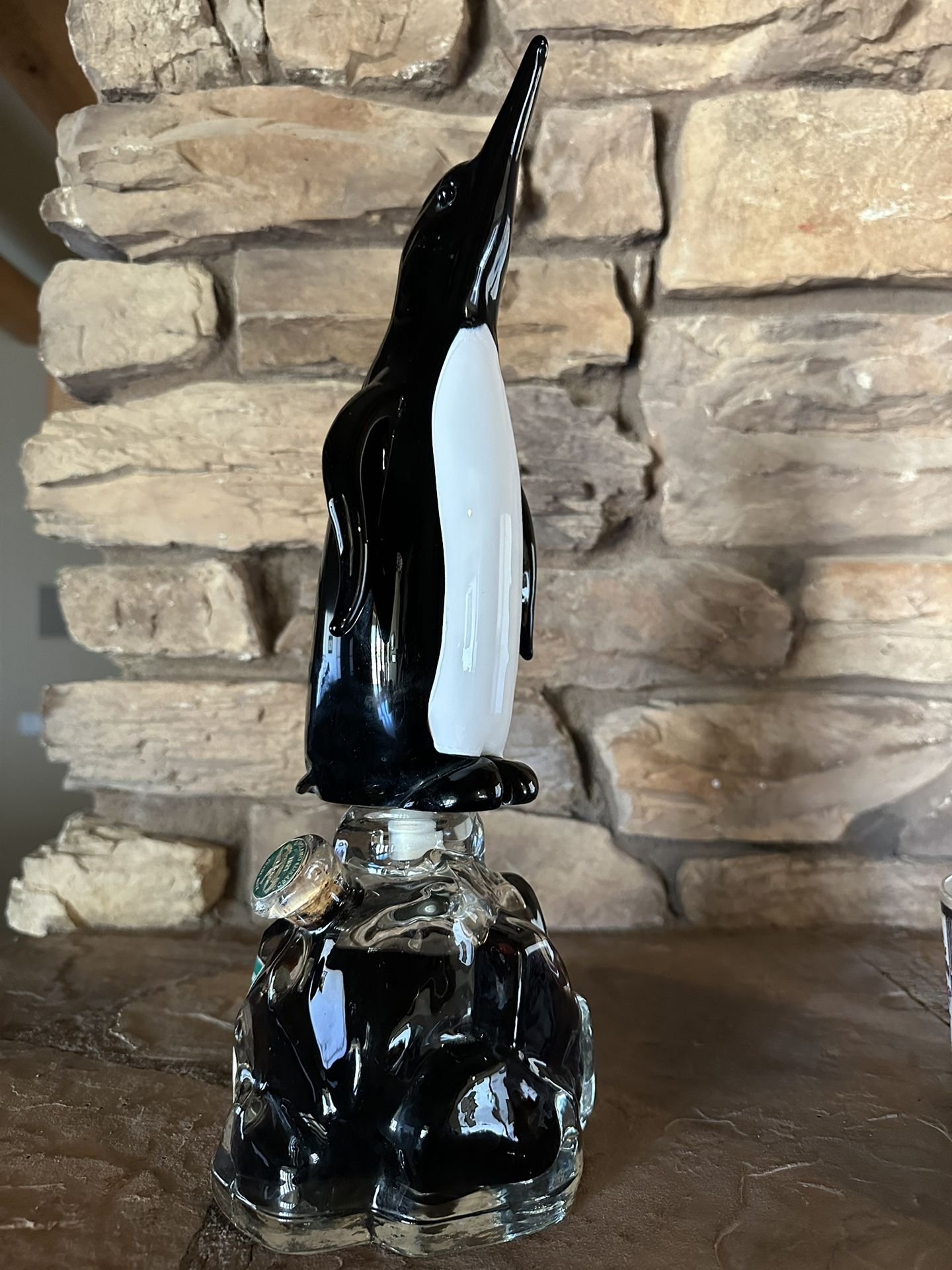 Murano Glass Penguin Liquor Decanter