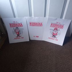 Nebraska Cornhusker Posters Handmade Dated Back To 1993 $5.00 Each 