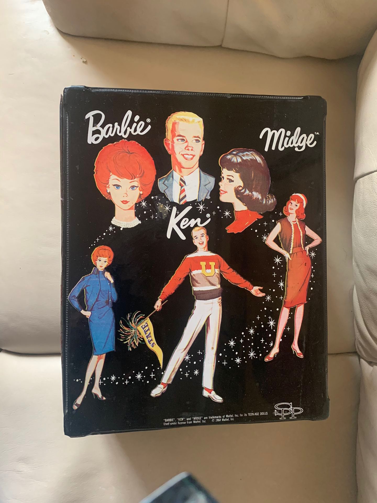 Vintage Barbie case 1960 patent leather