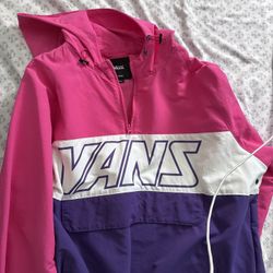 NWT Vans Men’s Retro Sport Anorak Jacket Small Pink/Purple 