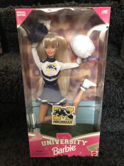University of Michigan Barbie In The Box
