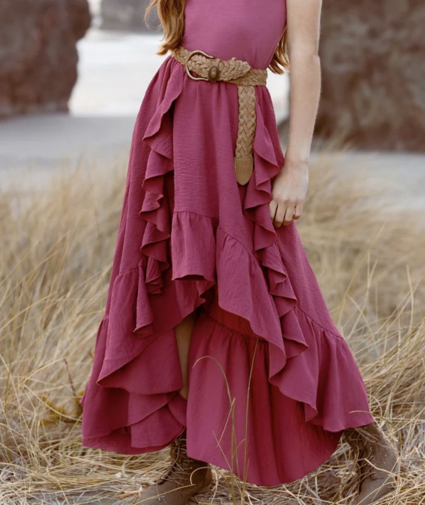 Joyfolie Sitara BOHO Skirt in Rose Size 6
