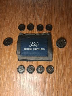 Brooks Brothers Buttons 10 Pcs Brown Black Suit Sport Coat