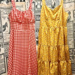 XL Belle Poque Retro Cottagecore Summer Dresses