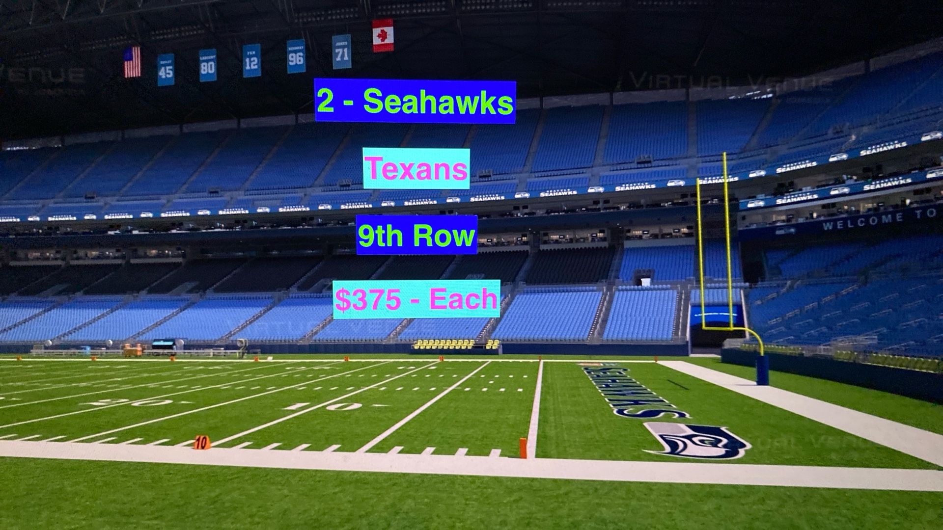 Seahawks Texans Tickets