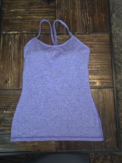 Lululemon Purple Built-in Bra Tank Top Size 6