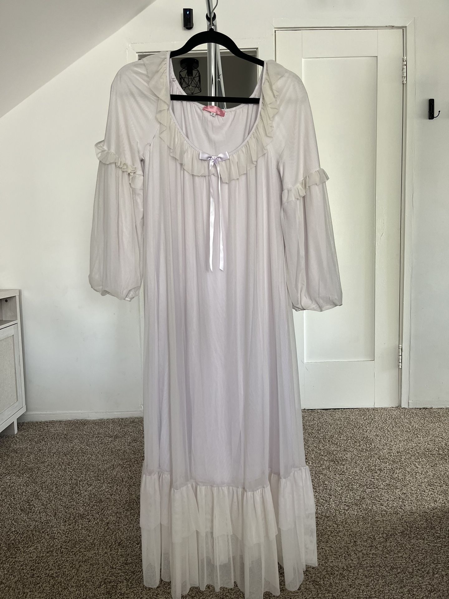 White Ruffle Nightgown