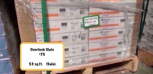 Overlook Slate 22 MIL X 11.9 in. W x 23.8 in. L Click Lock Waterproof Vinyl Tile Flooring