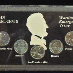 Steel Penny Collectors Coin Set