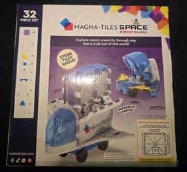 MAGNA-TILES SPACE +microMAGS 32 Piece Set
Picasso  - Connetix - Building - Blocks - Kids 