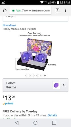 Brand new! Honey soap 2 pk each 100g $7