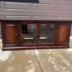 Beautiful Dark Wood TV Stand / Media Console