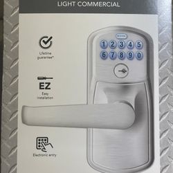 Schlage Keypad Plymouth Satin Chrome Lighted Keypad