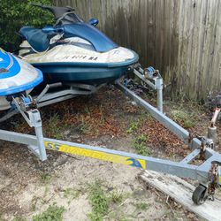 Trailer And Jet Skis