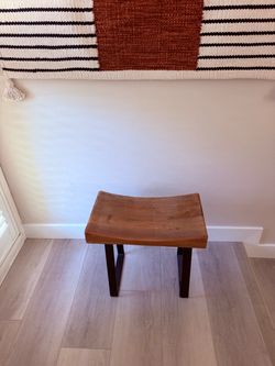Small wooden bench