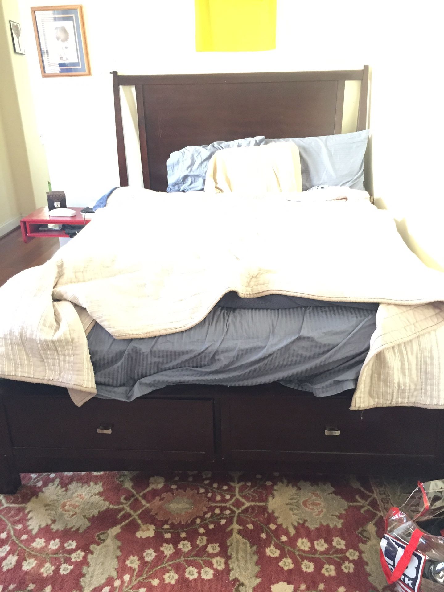 Platform Bed Frame + Headboard - Queen