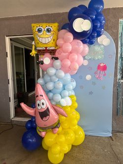 Balloons garland any theme backdrop