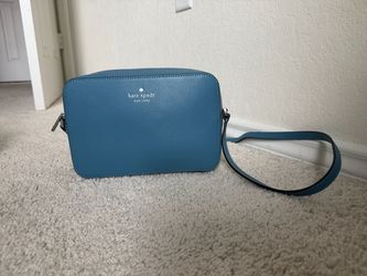 Kate Spade Harper Crossbody in Blue Leather