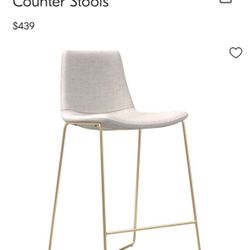 West Elm Bar Chairs (2)