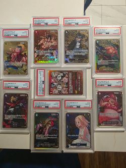 PSA Graded One Piece 2nd Anniversary Set Cards Lot