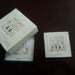 Mother Of Pearl Coasters $120