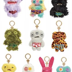 FUGGLER Keyring mini Sized Funny Ugly Monster RARE FULL SET OF 10 New Release