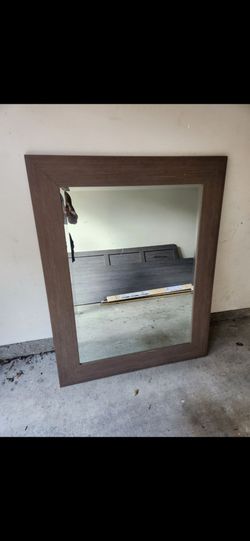 Large Modern Framed Wall Mirror