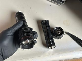 Strong AA powered flashlight
