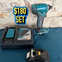 MAKITA.  Impact Drill, Battery And Charger. 
