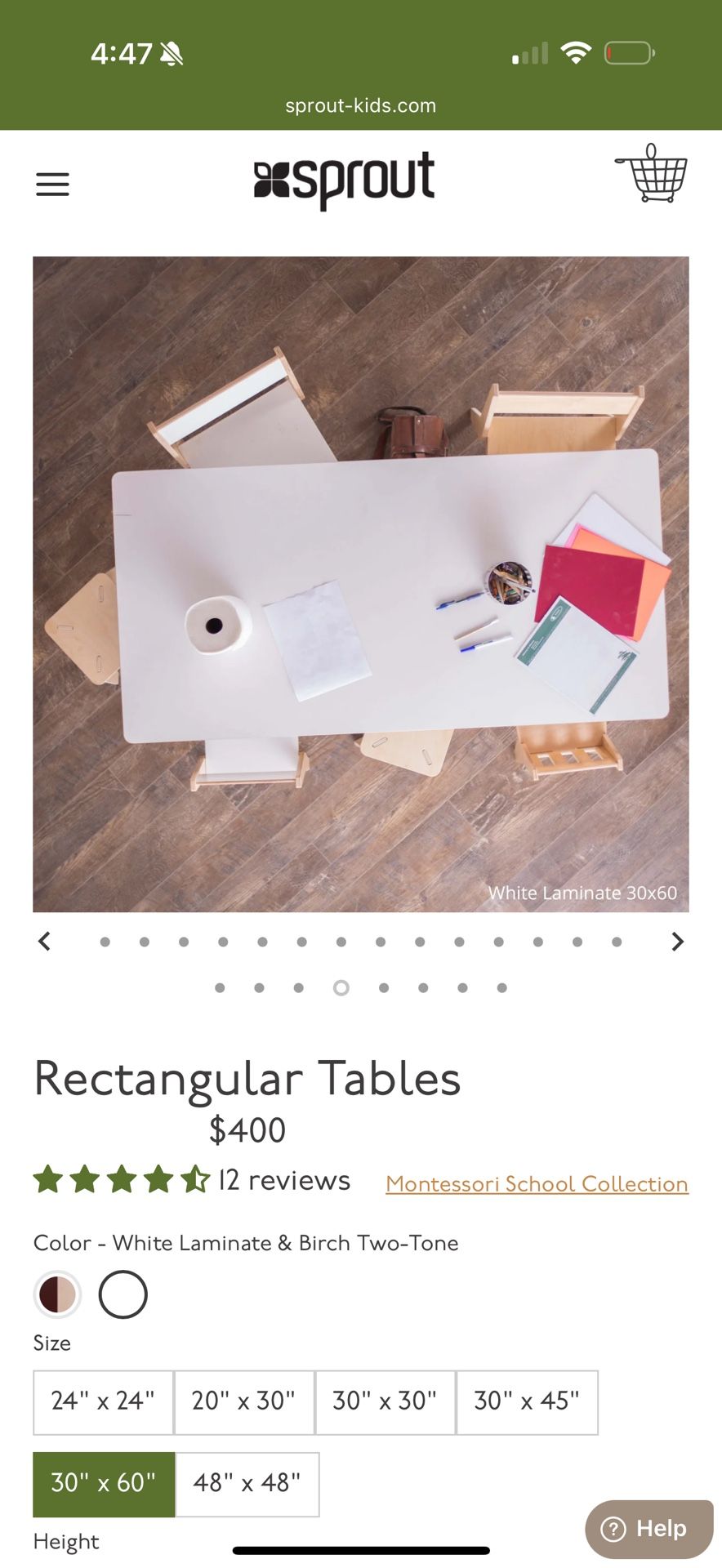 Sprout Montessori Kids Table