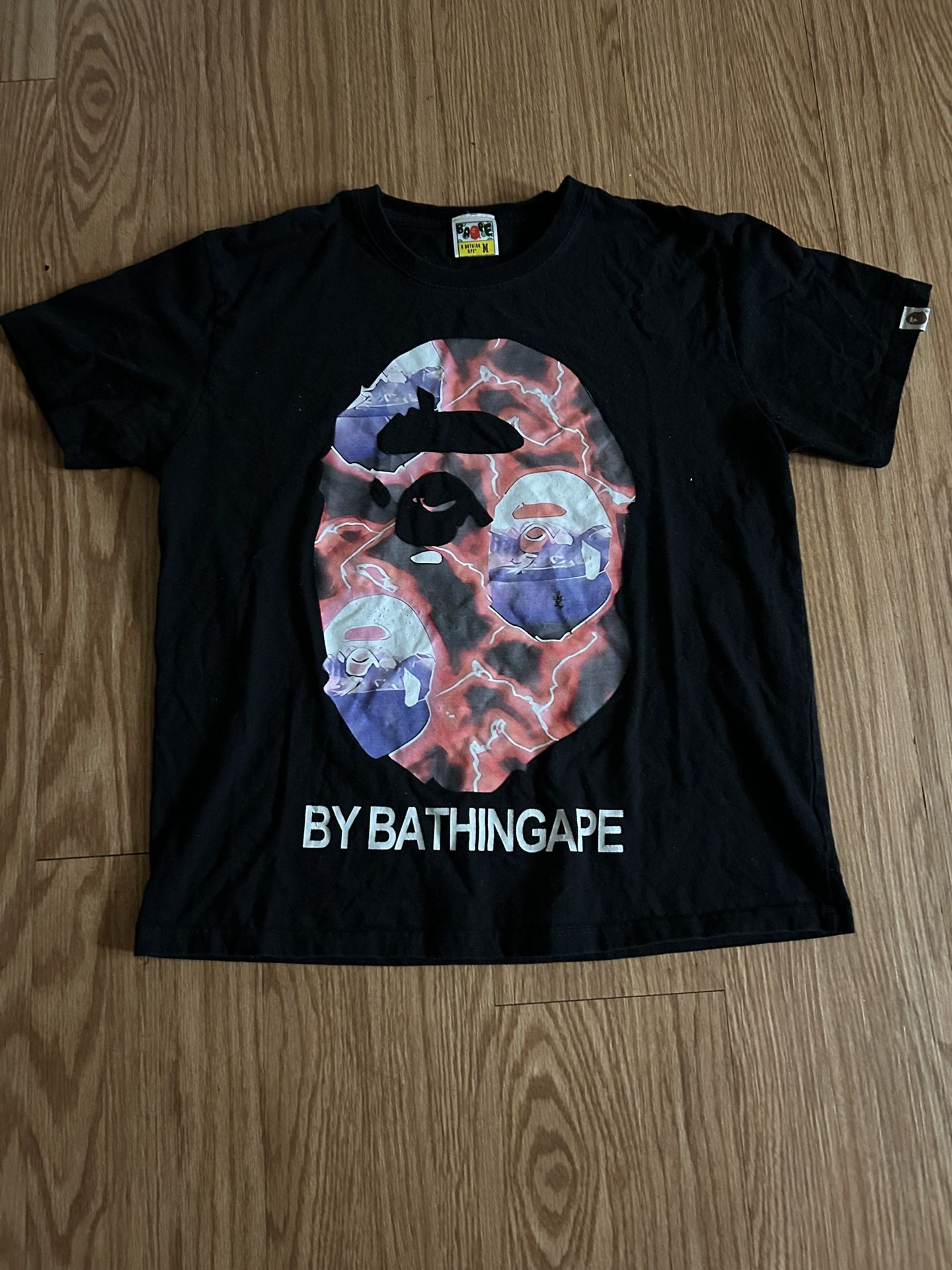 BAPE T SHIRT BLACK X BLUE