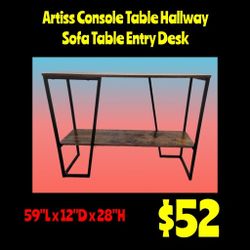 New Artiss Console Table Hallway Sofa Table Entry Desk 

: Njft