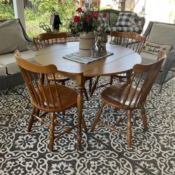 Vintage 1(contact info removed)s Maple dining Set 