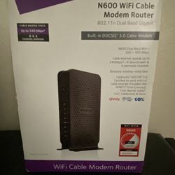 Netgear N600 Wi-Fi Cable Modem Router 