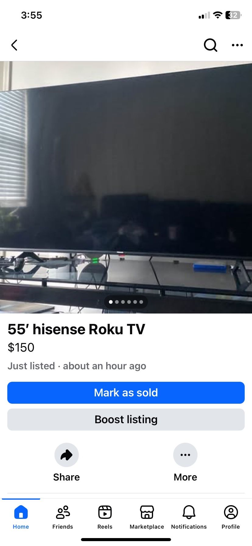55” Hisense TV