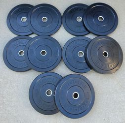 Rogue HG 2.0 Rubber Bumper Plate Set 260lbs