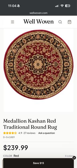 Well woven 7x10 round rug