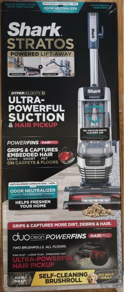 Shark Stratos DuoClean PowerFin HairPro Odor Neutralizer Bagless Pet Upright Vacuum Cleaner