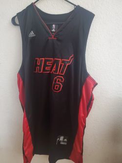Authentic Adidas Miami Heat Lebron jersey 3XL