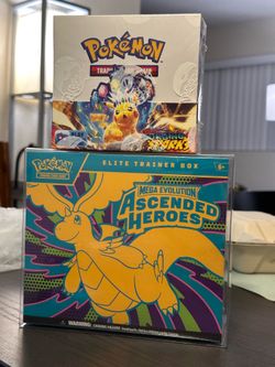 Pokemon - Ascended Heroes ETB and Surging Sparks Booster Box