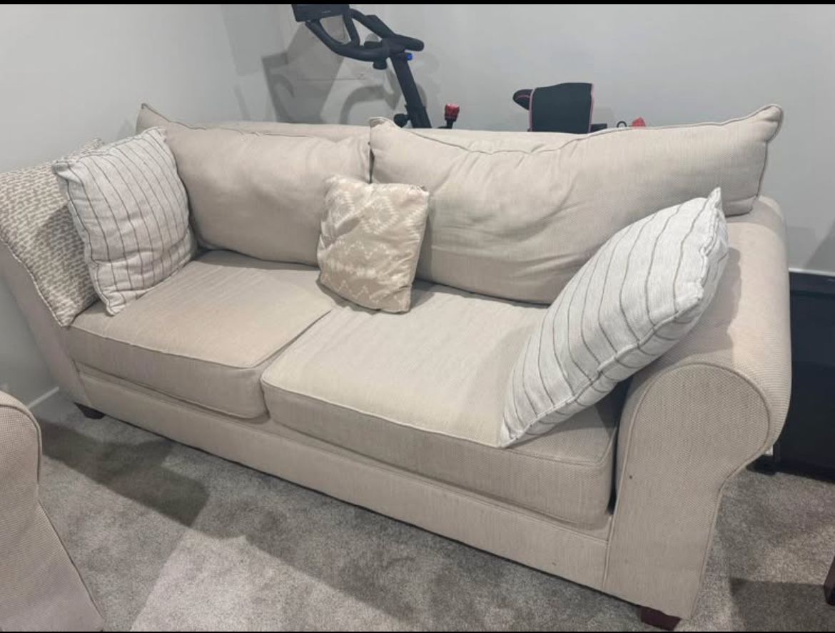 Laurel Beige Sofa & Loveseat