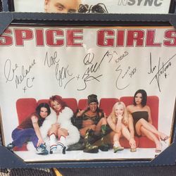 RARE 1997 Spice Girls Framed Poater  New Old Stock 