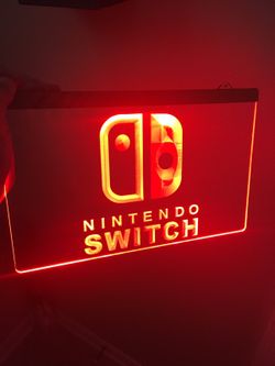 NINTENDO SWITCH LOGO LED LIGHT SIGN