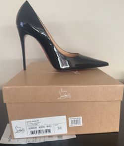 NEW. RED BOTTOMS Christian Louboutin Kate Max 100 BLK