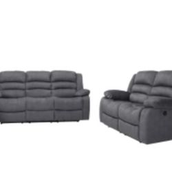 Sofa Recliner Set 2 Pc