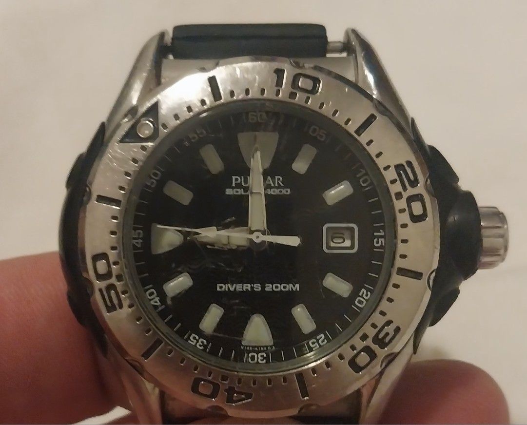 Men's Pulsar Solar 4000 Dive Watch