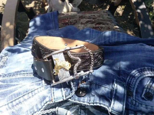 Mens Belt And Buckle